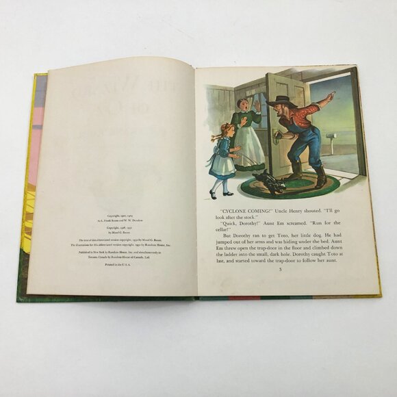 The Wizard of Oz for Ages 5 to 9 L. Frank Baum HB Adapted by Allen Chaffee 1950 - Picture 7 of 10